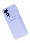 Mey İthalat®  Xiaomi Redmi Note 11S Kılıf Kelvin Kartvizitli Silikon - Lila