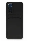 Mey İthalat®  Xiaomi Redmi Note 11S Kılıf Kelvin Kartvizitli Silikon - Siyah
