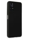Mey İthalat®  Xiaomi Redmi Note 11T Kılıf Nano içi Kadife Silikon - Siyah