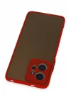 Mey İthalat®  Xiaomi Redmi Note 12 4G Kılıf Montreal Silikon Kapak - Kırmızı