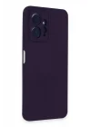 Mey İthalat®  Xiaomi Redmi Note 12 4G Kılıf Nano içi Kadife Silikon - Mor