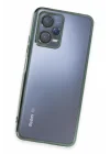 Mey İthalat®  Xiaomi Redmi Note 12 5G Kılıf  Lensli Silikon - Yeşil