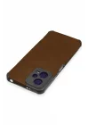 Mey İthalat®  Xiaomi Redmi Note 12 5G Kılıf Loop Deri Silikon - Kahverengi