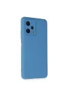 Mey İthalat®  Xiaomi Redmi Note 12 5G Kılıf Nano içi Kadife Silikon - Mavi