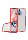Mey İthalat®   Redmi Note 12 5G Kılıf Platin Silikon - Kırmızı