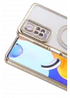 Mey İthalat®   Redmi Note 12 Pro 4G Joke Simli Magneticsafe Kılıf - Gold