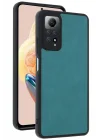 Mey İthalat®  Xiaomi Redmi Note 12 Pro 4G Kılıf Aras Deri Kapak - Açık Yeşil
