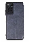 Mey İthalat®   Redmi Note 12 Pro 4G Kılıf Flip Cover - Lacivert