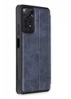 Mey İthalat®   Redmi Note 12 Pro 4G Kılıf Flip Cover - Lacivert