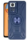Mey İthalat®   Redmi Note 12 Pro 4G Kılıf Lincoln Silikon - Lacivert
