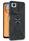 Mey İthalat®   Redmi Note 12 Pro 4G Kılıf Lincoln Silikon - Siyah