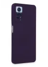 Mey İthalat®  Xiaomi Redmi Note 12 Pro 4G Kılıf Nano içi Kadife Silikon - Mor