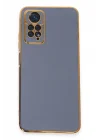 Mey İthalat®  Xiaomi Redmi Note 12 Pro 4G Kılıf Volet Silikon - Mavi