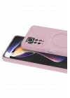 Mey İthalat®  Xiaomi Redmi Note 12 Pro 4G Regal Magsafe Standlı Kapak - Açık Pembe