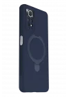 Mey İthalat®   Redmi Note 12 Pro 4G Regal Magsafe Standlı Kapak - Lacivert