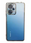Mey İthalat®   Redmi Note 12 Pro 5G Kılıf  Lensli Silikon - Gold