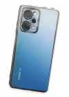 Mey İthalat®   Redmi Note 12 Pro 5G Kılıf  Lensli Silikon - Gold