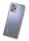 Mey İthalat®   Redmi Note 12 Pro 5G Kılıf  Lensli Silikon - Gümüş