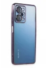 Mey İthalat®   Redmi Note 12 Pro 5G Kılıf  Lensli Silikon - Mor