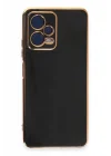 Mey İthalat®   Redmi Note 12 Pro 5G Kılıf Volet Silikon - Siyah