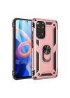 Mey İthalat®  Xiaomi Redmi Note 12S Kılıf Sofya Yüzüklü Silikon Kapak - Rose