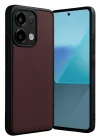 Mey İthalat®   Redmi Note 13 4G Kılıf Aras Deri Kapak - Bordo