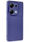 Mey İthalat®  Xiaomi Redmi Note 13 Pro 4G Kılıf Auto Focus Karbon Kapak - Lacivert
