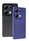 Mey İthalat®  Xiaomi Redmi Note 13 Pro 4G Kılıf Auto Focus Karbon Kapak - Lacivert