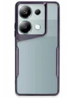 Mey İthalat®   Redmi Note 13 Pro 4G Kılıf Boyi Silikon Kapak - Derin Mor