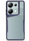 Mey İthalat®   Redmi Note 13 Pro 4G Kılıf Boyi Silikon Kapak - Lacivert