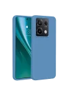 Mey İthalat®   Redmi Note 13 Pro 4G Kılıf First Silikon - Mavi