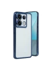 Mey İthalat®  Xiaomi Redmi Note 13 Pro 4G Kılıf  Lensli Silikon - Lacivert