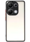 Mey İthalat®  Xiaomi Redmi Note 13 Pro 4G Kılıf Montreal Silikon Kapak - Siyah