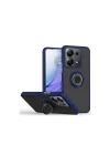 Mey İthalat®  Xiaomi Redmi Note 13 Pro 4G Montreal Yüzüklü Silikon Kapak - Lacivert