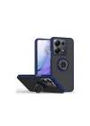 Mey İthalat®  Xiaomi Redmi Note 13 Pro 4G Montreal Yüzüklü Silikon Kapak - Lacivert