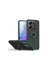 Mey İthalat®  Xiaomi Redmi Note 13 Pro 4G Montreal Yüzüklü Silikon Kapak - Yeşil