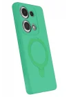 Mey İthalat®  Xiaomi Redmi Note 13 Pro 4G Regal Magsafe Standlı Kapak - Yeşil