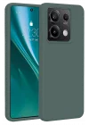 Mey İthalat®   Redmi Note 13 Pro 5G Kılıf First Silikon - Koyu Yeşil