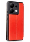 Mey İthalat®   Redmi Note 13 Pro 5G Kılıf Flip Cover - Kırmızı