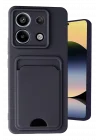 Mey İthalat®   Redmi Note 13 Pro 5G Kılıf Kelvin Kartvizitli Silikon - Siyah