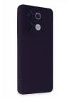 Mey İthalat®  Xiaomi Redmi Note 13 Pro 5G Kılıf Nano içi Kadife Silikon - Mor