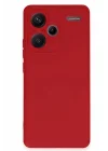 Mey İthalat®   Redmi Note 13 Pro Plus Kılıf Nano içi Kadife Silikon - Kırmızı
