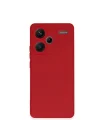 Mey İthalat®   Redmi Note 13 Pro Plus Kılıf Nano içi Kadife Silikon - Kırmızı