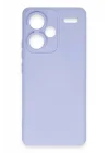 Mey İthalat®   Redmi Note 13 Pro Plus Kılıf Nano içi Kadife Silikon - Lila