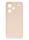 Mey İthalat®   Redmi Note 13 Pro Plus Kılıf Nano içi Kadife Silikon - Pudra