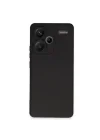 Mey İthalat®   Redmi Note 13 Pro Plus Kılıf Nano içi Kadife Silikon - Siyah