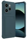 Mey İthalat®   Redmi Note 14 4G Kelvin Kartvizitli Silikon - Koyu Yeşil