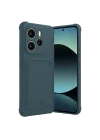 Mey İthalat®   Redmi Note 14 4G Kelvin Kartvizitli Silikon - Koyu Yeşil