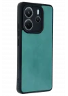 Mey İthalat®  Xiaomi Redmi Note 14 4G Kılıf Aras Deri Kapak - Açık Yeşil