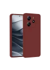Mey İthalat®  Xiaomi Redmi Note 14 4G Kılıf First Silikon - Bordo